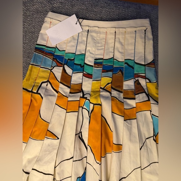 Zara Woman ZW Collection Printed Pleated Midi Skirt – Size XS - Picture 9 of 16